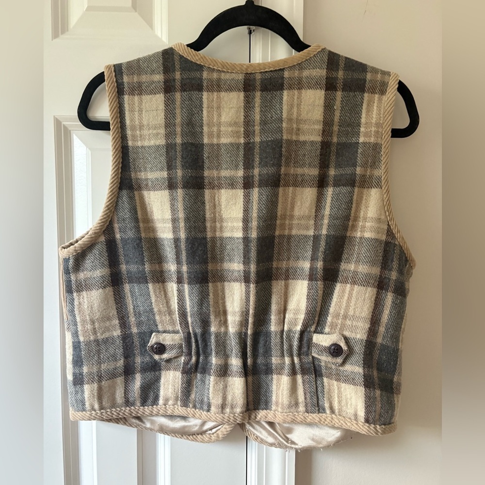 Vintage Wool and Corduroy Patchwork Vest - Picture 13 of 13